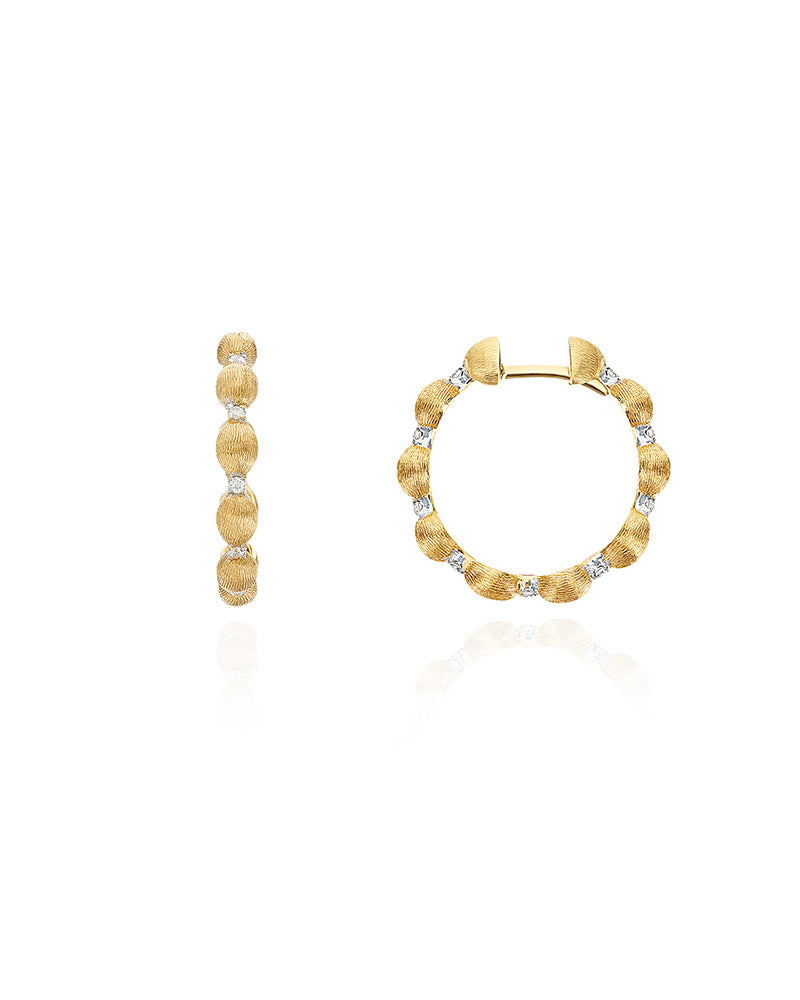 Nanis Orecchini a cerchio "DANCING ÉLITE" in oro e diamanti – Nanis Italian Jewels Qualità Garantita