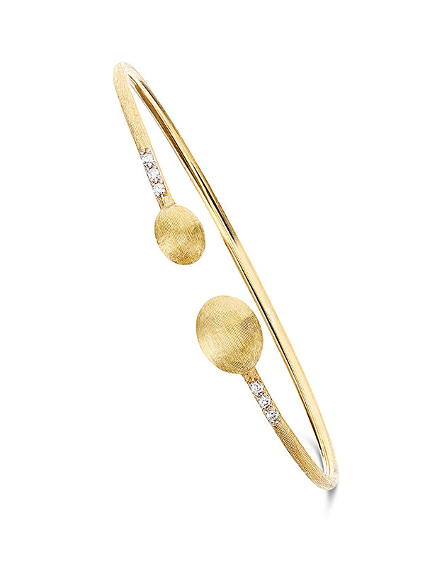 Nanis Bracciale a schiava "DANCING ÉLITE" inciso a mano in oro e diamanti – Nanis Italian Jewels