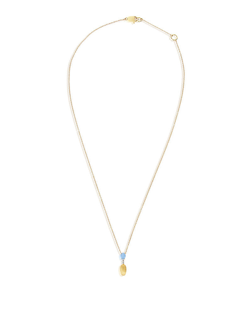 Nanis Collana "DANCING AZURE" pendente con ciondolo in oro, barrette di diam – Nanis Italian Jewels Saldi