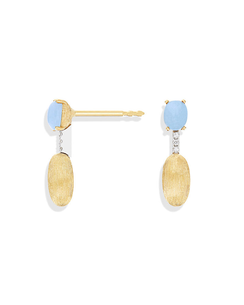 Nanis Orecchini "DANCING AZURE" pendenti con boules in oro, diamanti e acqua – Nanis Italian Jewels Hotsell
