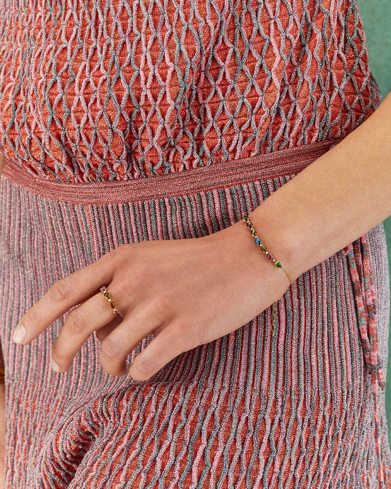 Nanis Bracciale "DANCING TOURMALINES" in oro, diamanti e tormaline colorate – Nanis Italian Jewels Promozione Limitata