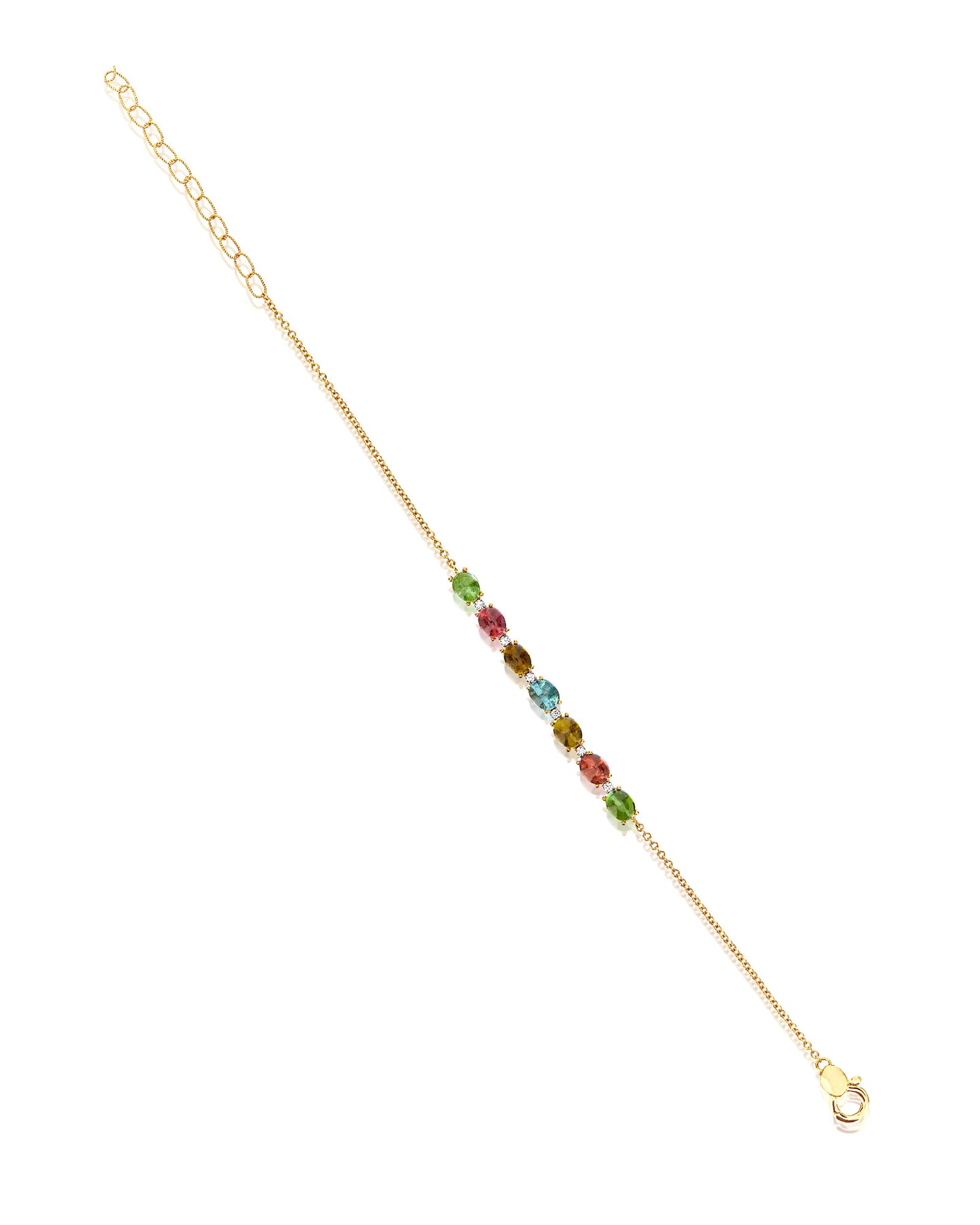 Nanis Bracciale "DANCING TOURMALINES" in oro, diamanti e tormaline colorate – Nanis Italian Jewels Promozione Limitata