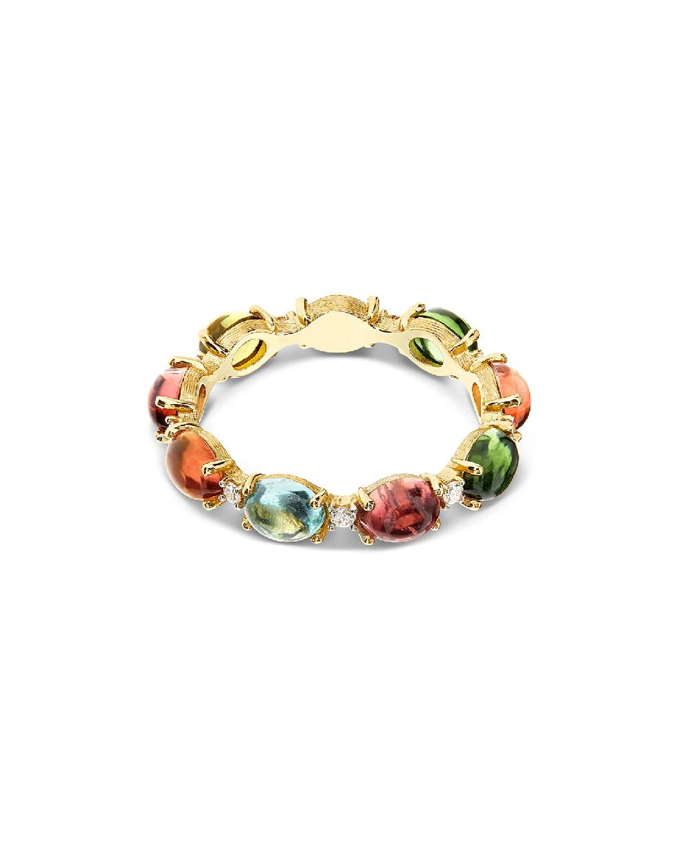 Nanis Anello "DANCING TOURMALINES" in oro, diamanti e tormaline colorate – Nanis Italian Jewels Affare Del Giorno