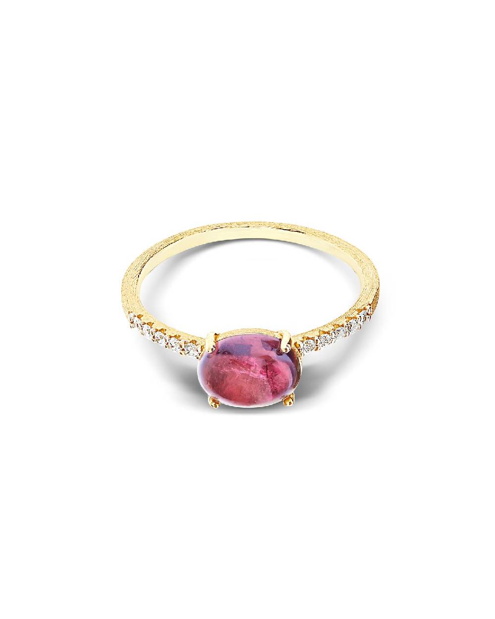 Nanis Anello "DANCING TOURMALINES" in oro, diamanti e tormalina rosa (medio) – Nanis Italian Jewels Convenienza
