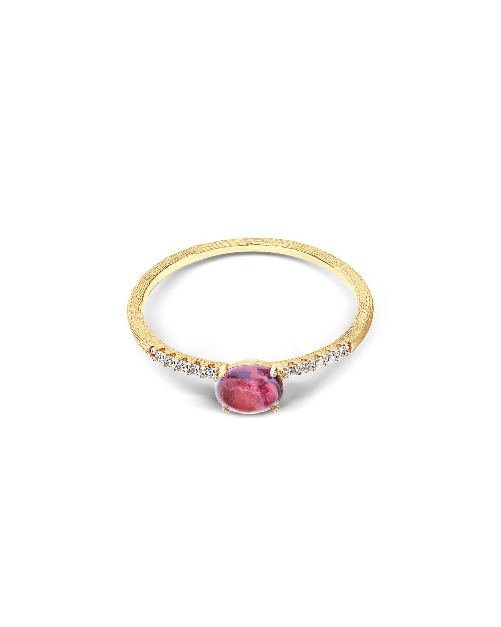 Nanis Anello "DANCING TOURMALINES" in oro, diamanti e tormalina rosa (piccol – Nanis Italian Jewels Novità