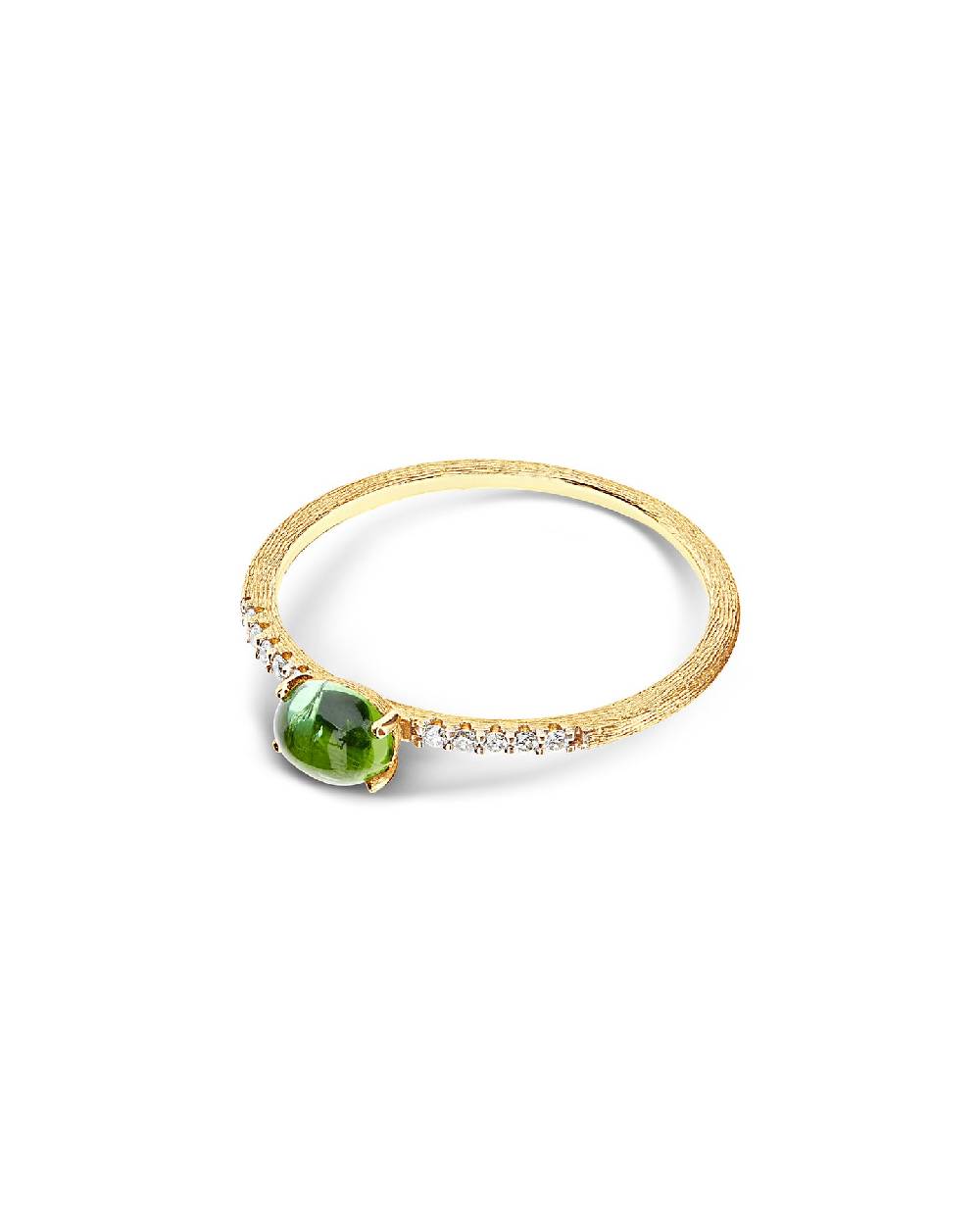 Nanis Anello "DANCING TOURMALINES" in oro, diamanti e tormalina verde (picco – Nanis Italian Jewels Offerta