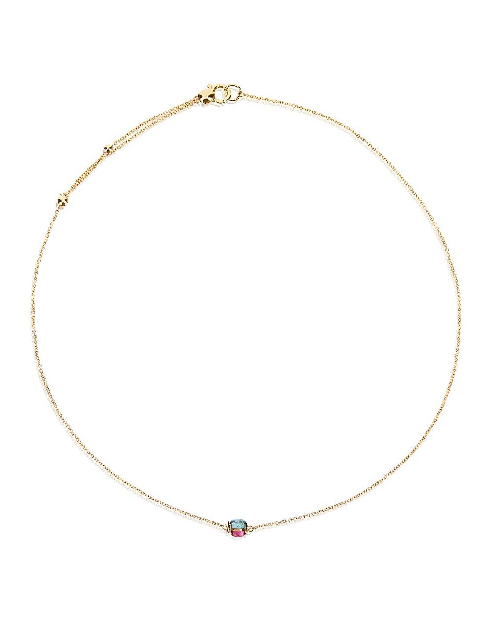 Nanis Choker cabochon "DANCING TOURMALINES" in oro e doppia tormalina colora – Nanis Italian Jewels Online
