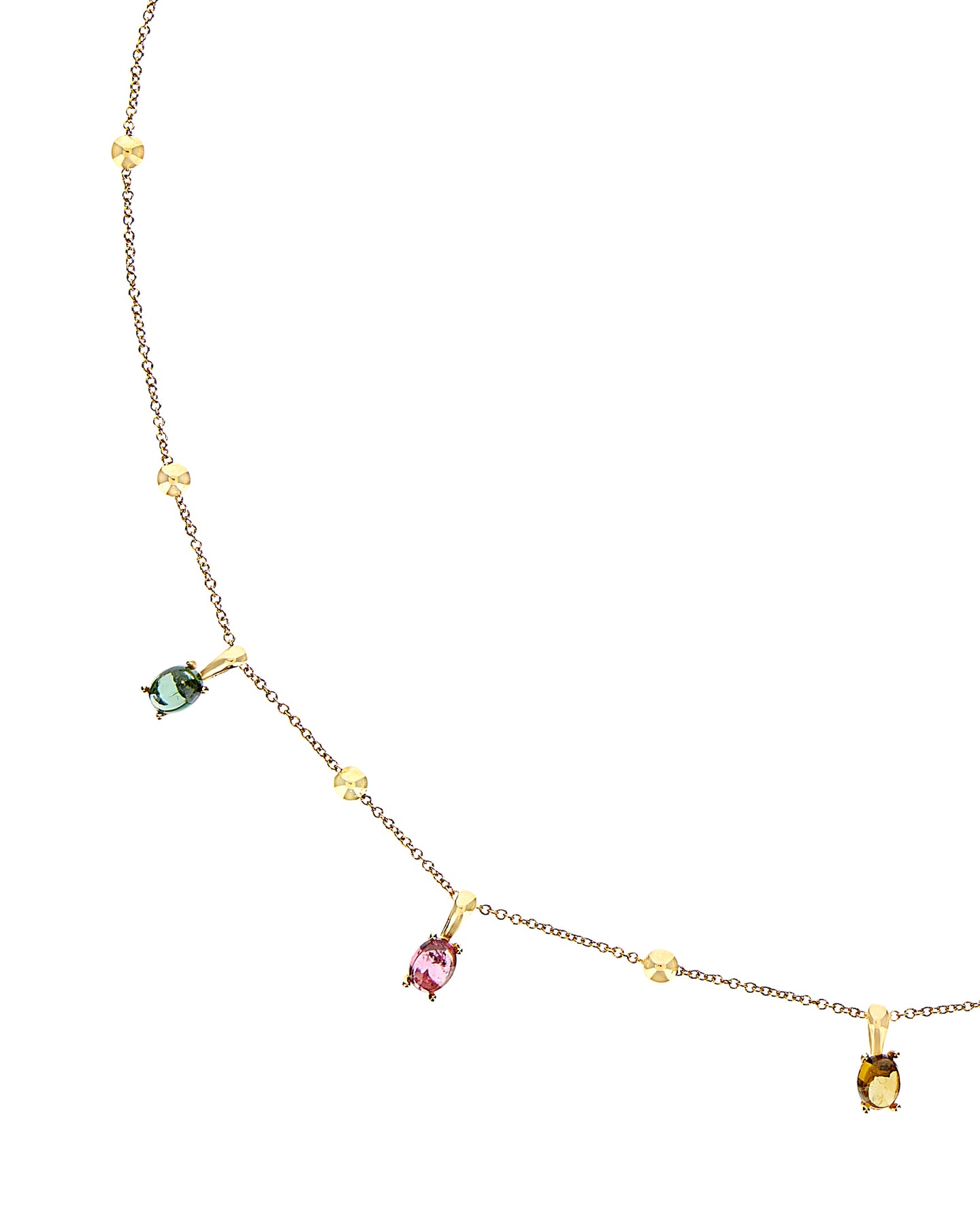 Nanis Collana girocollo "DANCING TOURMALINES" in oro e tormaline colorate – Nanis Italian Jewels In Vendita