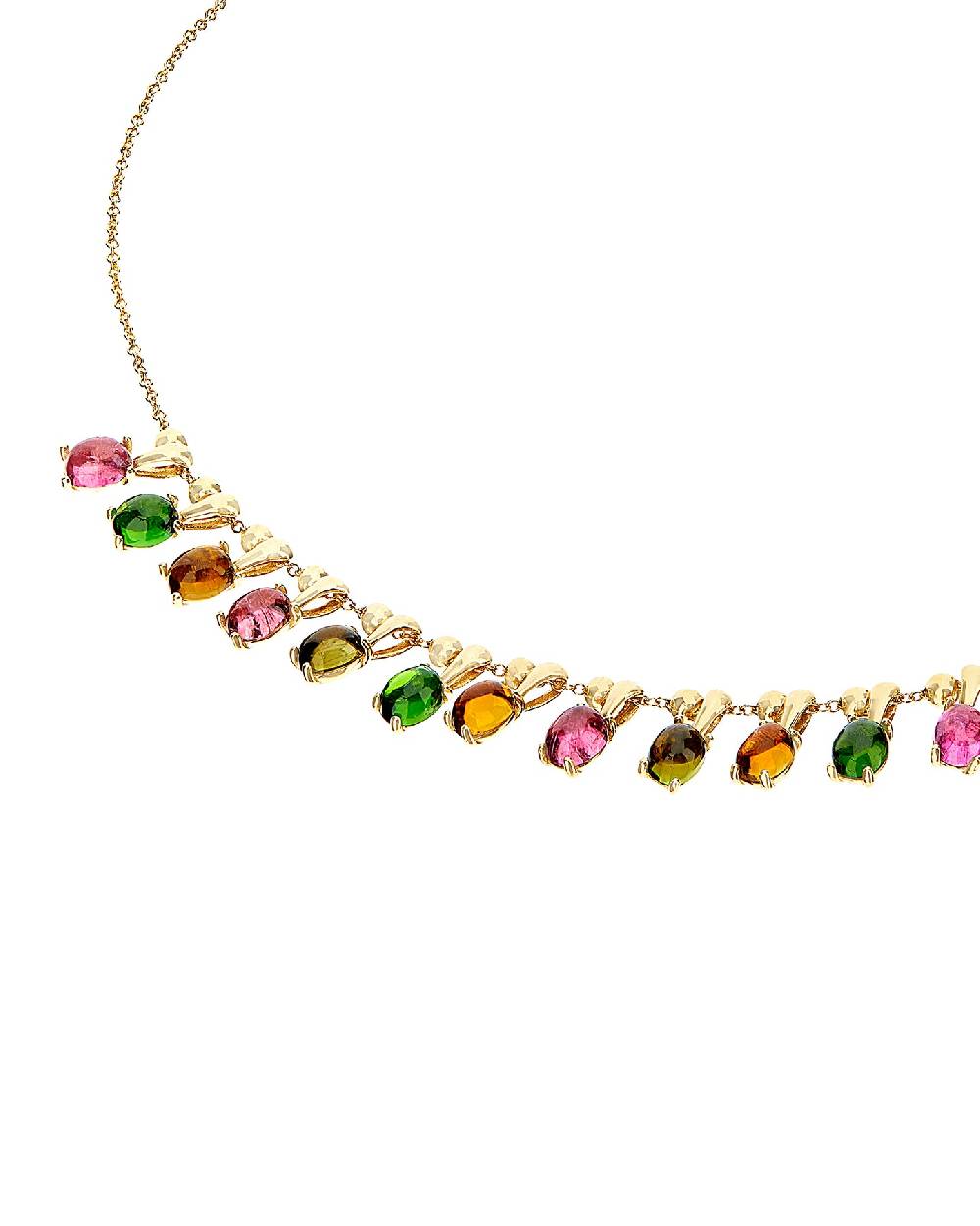 Nanis Collana girocollo "DANCING TOURMALINES" in oro e tormaline colorate – Nanis Italian Jewels Saldi