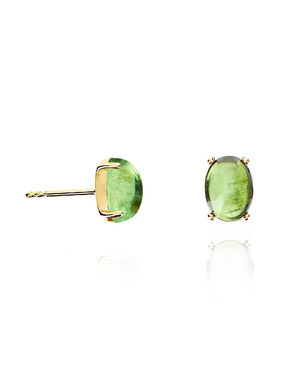 Nanis Orecchini a lobo "DANCING TOURMALINES" in oro e tormalina verde (grand – Nanis Italian Jewels Vendita Calda