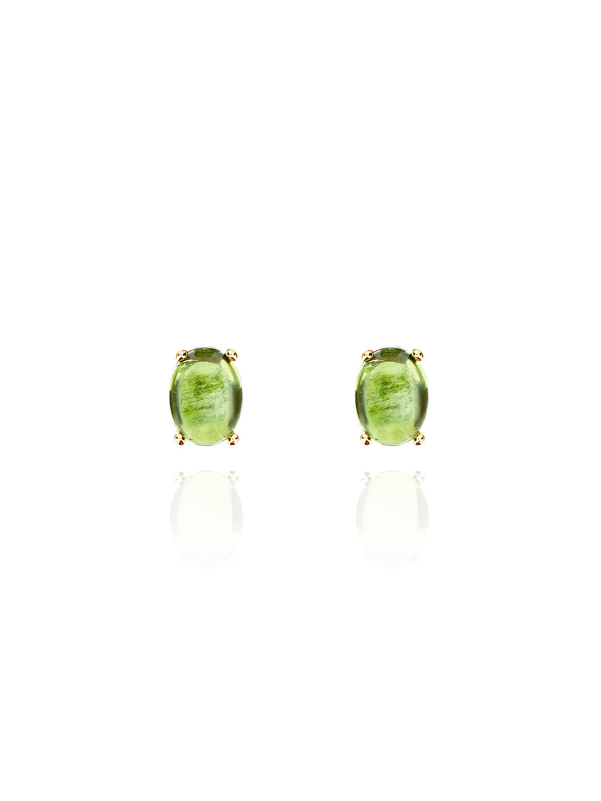 Nanis Orecchini a lobo "DANCING TOURMALINES" in oro e tormalina verde (picco – Nanis Italian Jewels