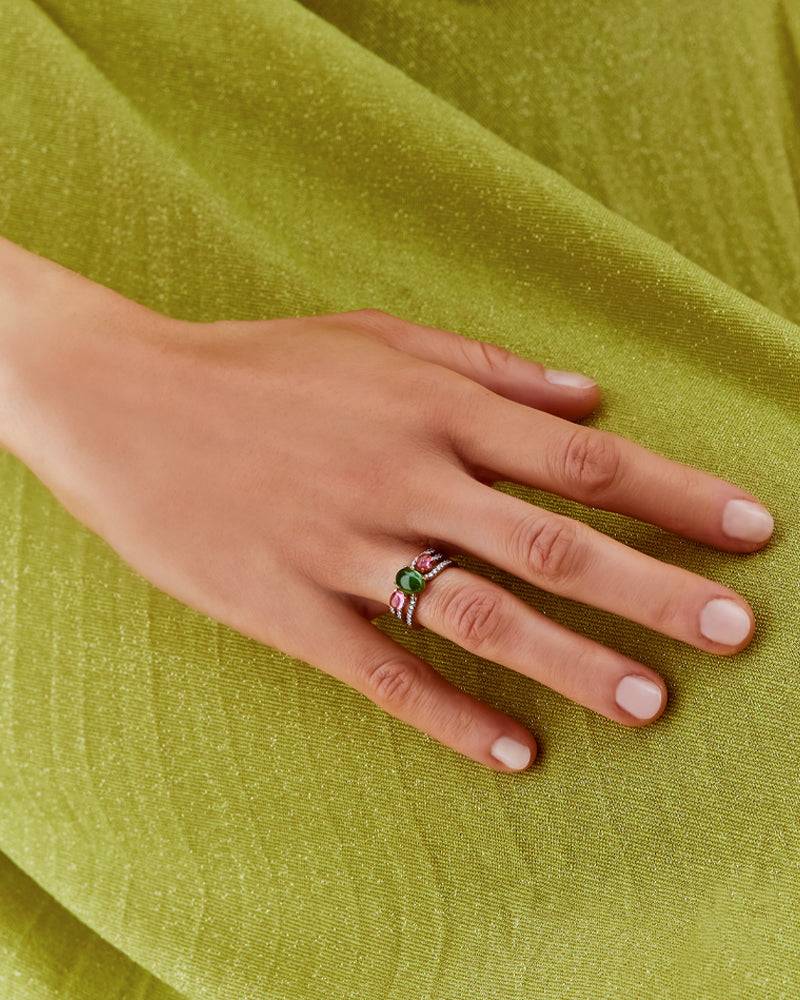 Nanis Anello "DANCING TOURMALINES" scomponibile in oro, diamanti, tormaline – Nanis Italian Jewels I Più Venduti