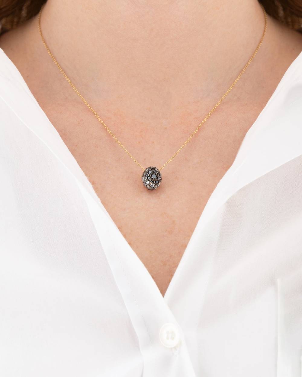 Nanis Collana "DANCING REVERSE" double face con ciondolo in oro, rubini, dia – Nanis Italian Jewels Nuovo
