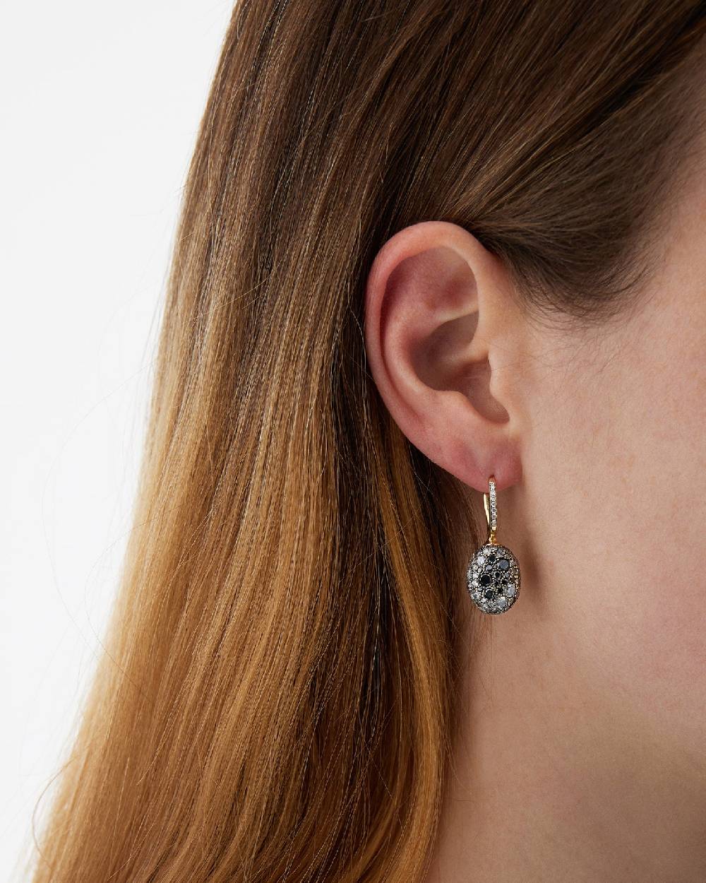 Nanis Orecchini CILIEGINE "DANCING REVERSE" double face in oro, rubini, diam – Nanis Italian Jewels Vendita