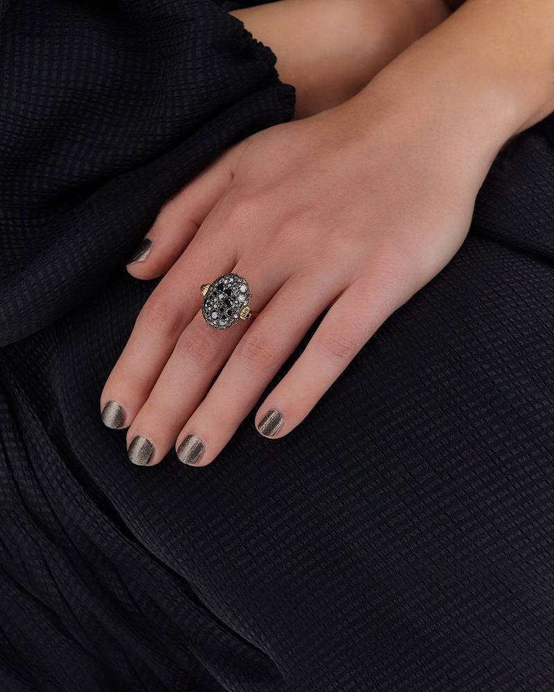 Nanis Anello "DANCING REVERSE" double face in oro, rubini, diamanti e crista – Nanis Italian Jewels Spedizione Gratuita