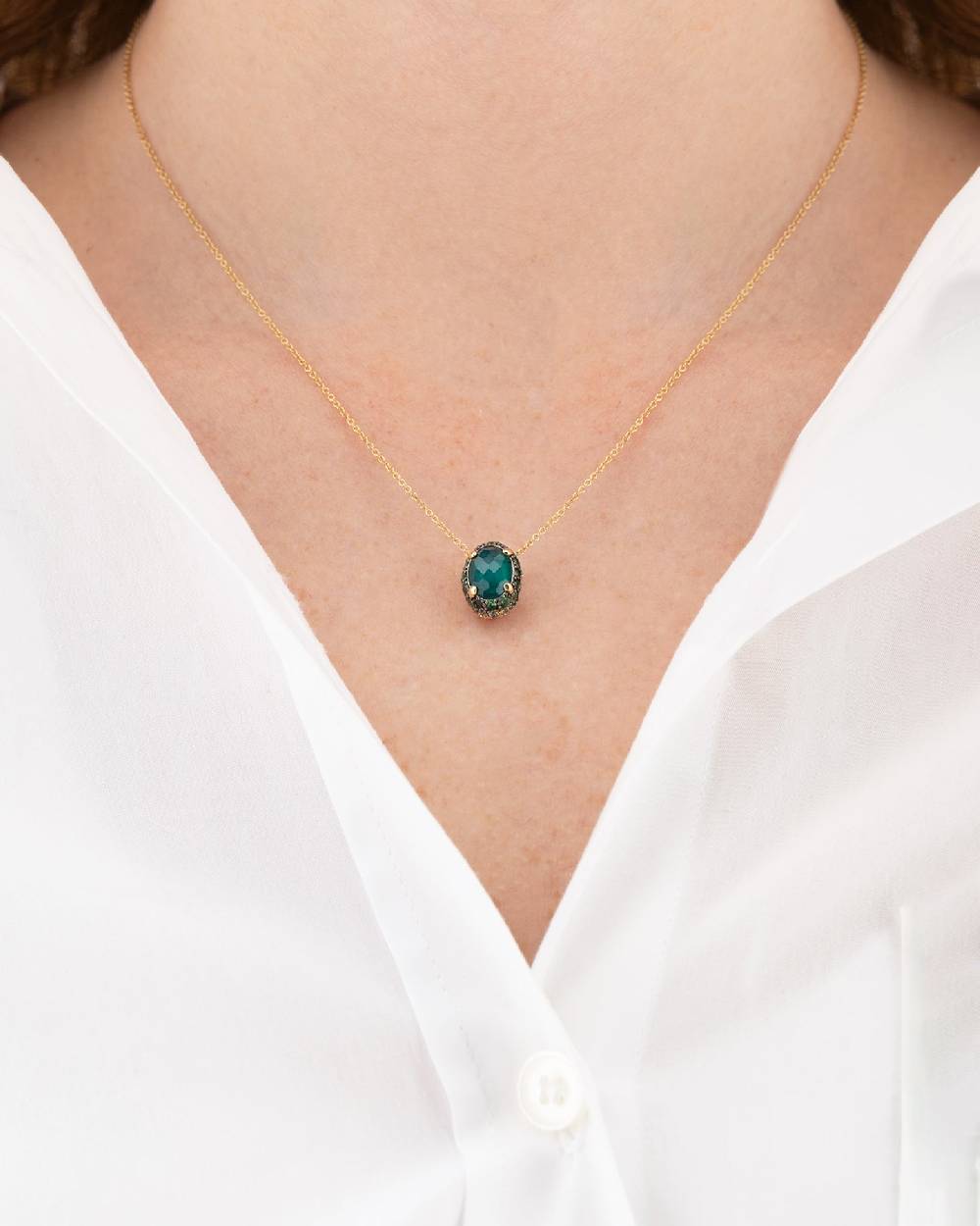 Nanis Collana "DANCING REVERSE" double face con ciondolo in oro, diamanti, t – Nanis Italian Jewels Consegna Veloce