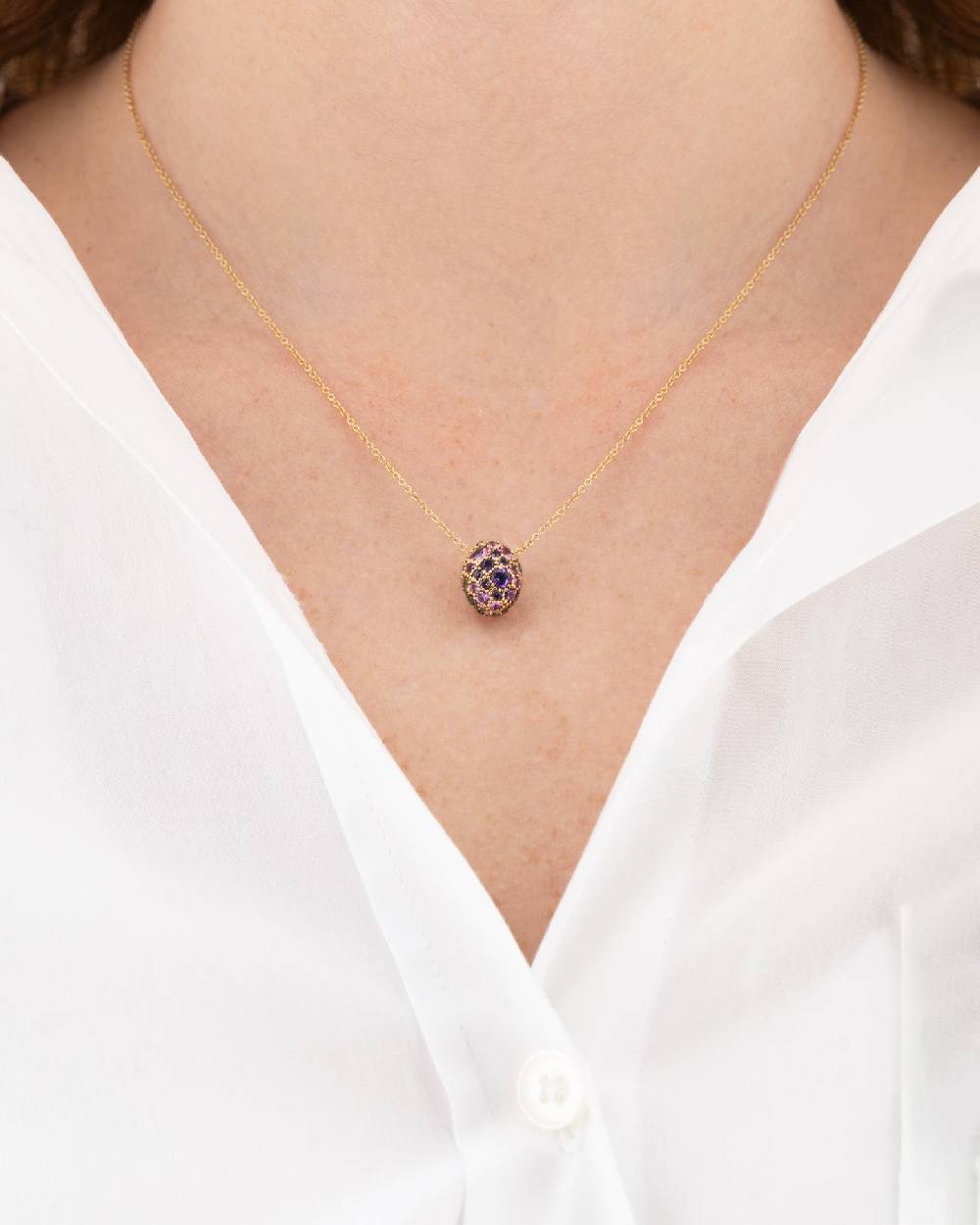 Nanis Collana "DANCING REVERSE" double face con ciondolo in oro, diamanti, t – Nanis Italian Jewels Consegna Veloce