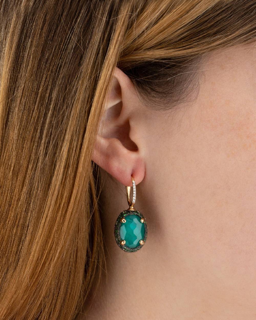 Nanis Orecchini CILIEGINE "DANCING REVERSE" double face in oro, diamanti, ts – Nanis Italian Jewels Promozione Limitata