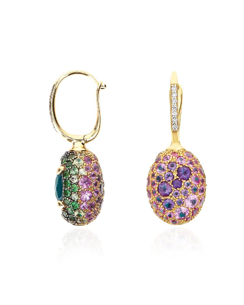 Nanis Orecchini CILIEGINE "DANCING REVERSE" double face in oro, diamanti, ts – Nanis Italian Jewels Fino Al -60%