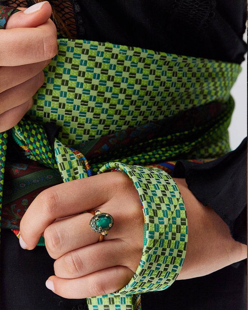 Nanis Anello "DANCING REVERSE" double face in oro, diamanti, tsavorite, amet – Nanis Italian Jewels Fino al 60% di sconto