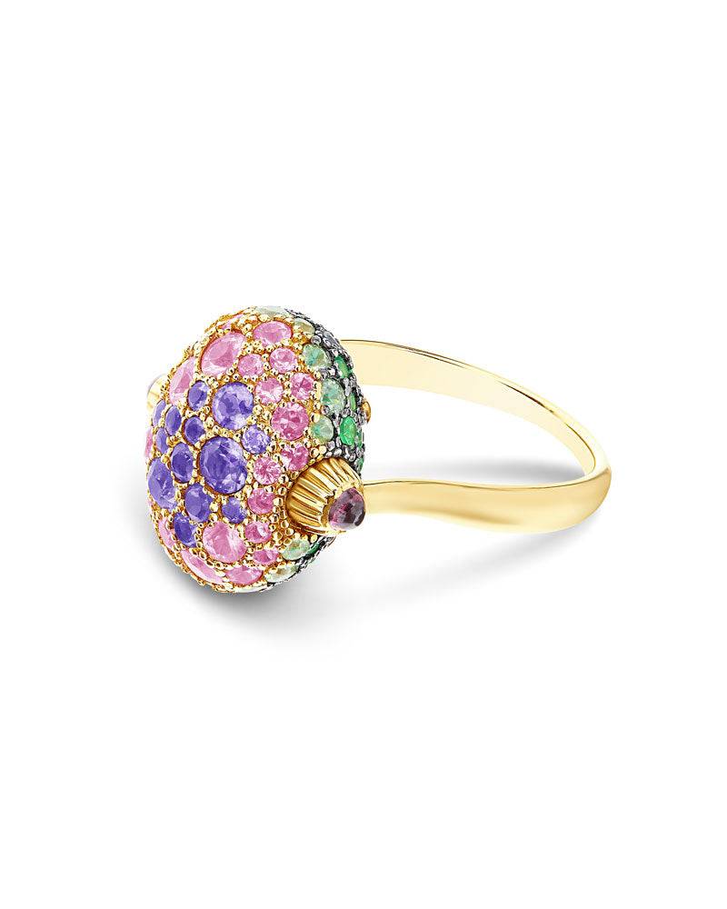 Nanis Anello "DANCING REVERSE" double face in oro, diamanti, tsavorite, amet – Nanis Italian Jewels Fino al 60% di sconto