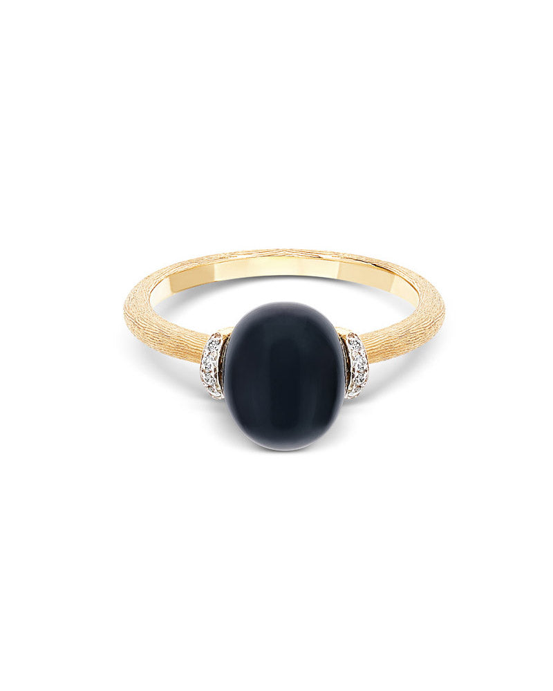 Nanis Anello "DANCING MYSTERY BLACK" con boule in oro, diamanti e onice nero – Nanis Italian Jewels Hotsell
