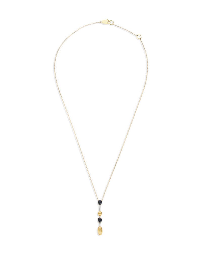 Nanis Collana "DANCING MYSTERY BLACK" pendente in oro, diamanti e onice nero – Nanis Italian Jewels Saldi Di Fabbrica