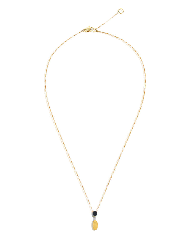 Nanis Collana "DANCING MYSTERY BLACK" pendente in oro, diamanti e onice nero – Nanis Italian Jewels I Più Venduti