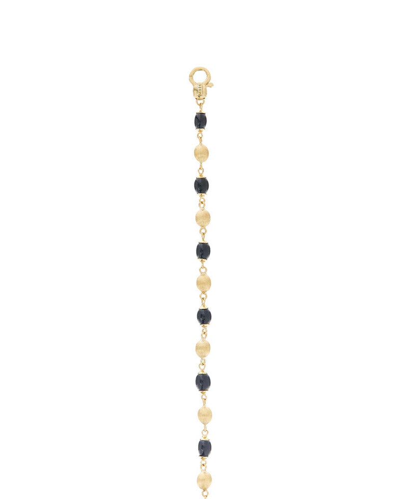 Nanis Bracciale "DANCING MYSTERY BLACK" casual con boules in oro e onice ner – Nanis Italian Jewels Negozio