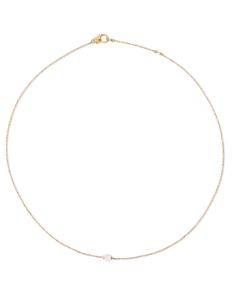 Nanis Collana "WHITE DESERT" in oro e pietra di luna (corta) – Nanis Italian Jewels