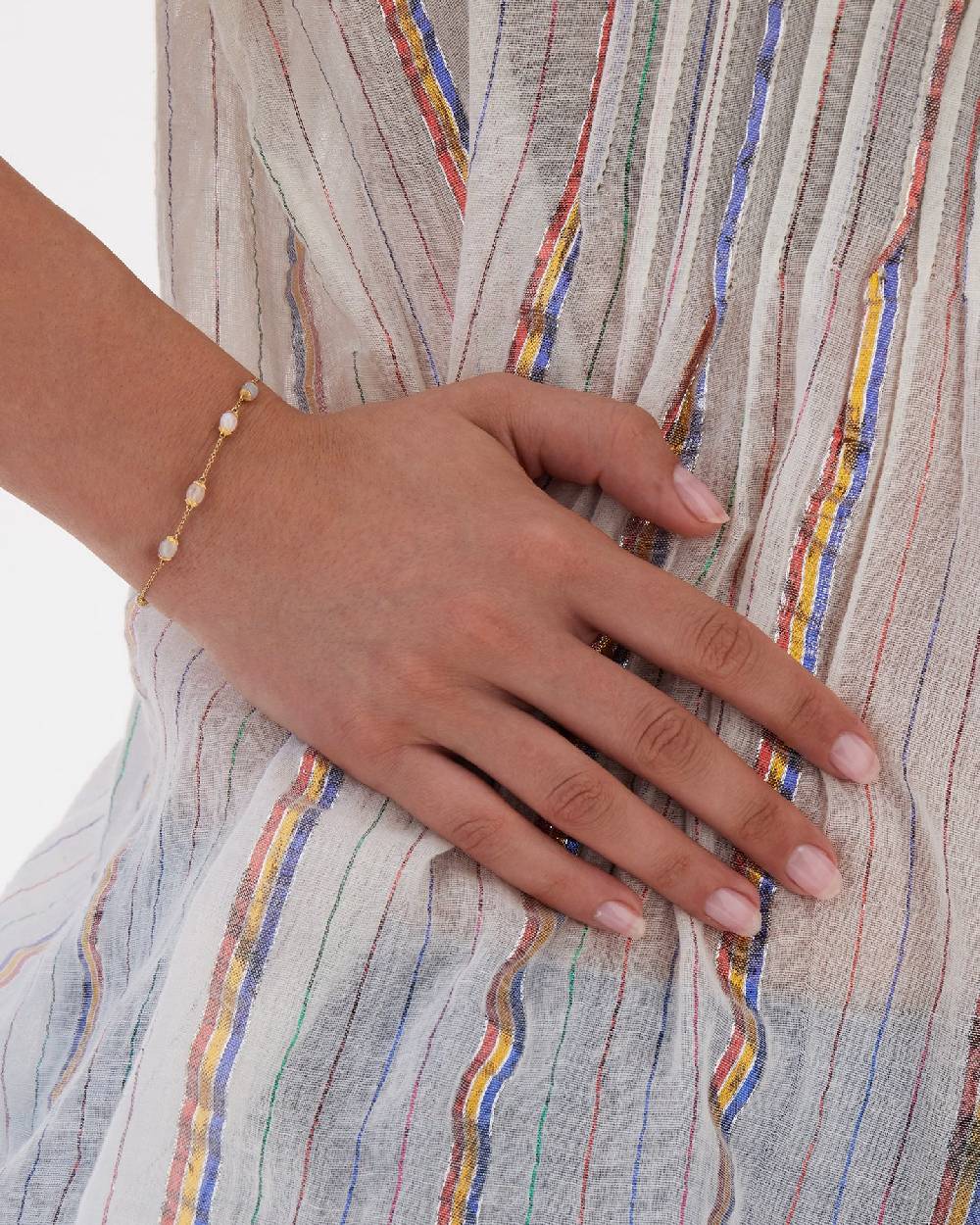 Nanis Bracciale "WHITE DESERT" in oro e pietra di luna – Nanis Italian Jewels Acquista Ora