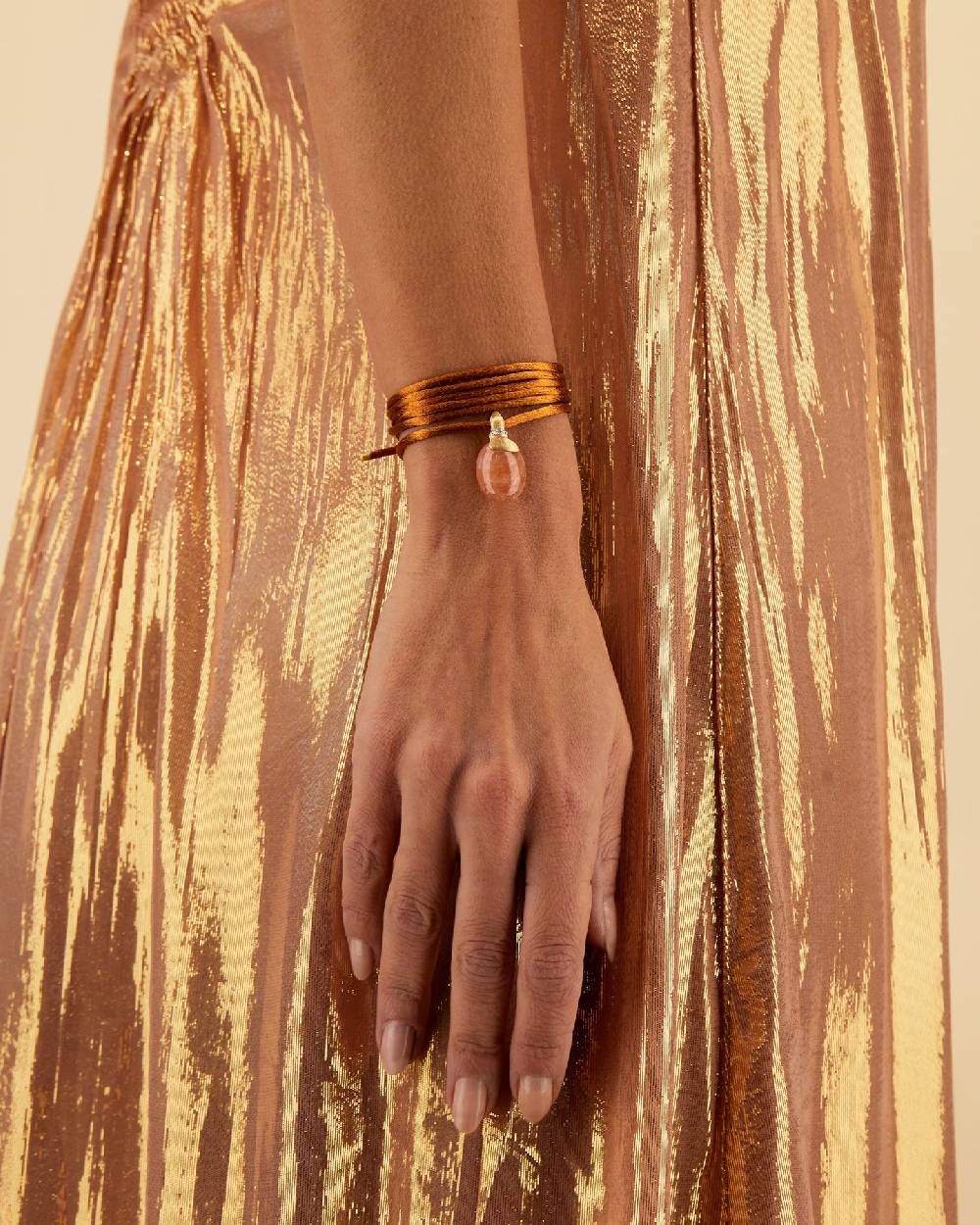 Nanis Pendente "PETRA" in oro, diamanti e avventurina arancione (grande) – Nanis Italian Jewels Affare Del Giorno