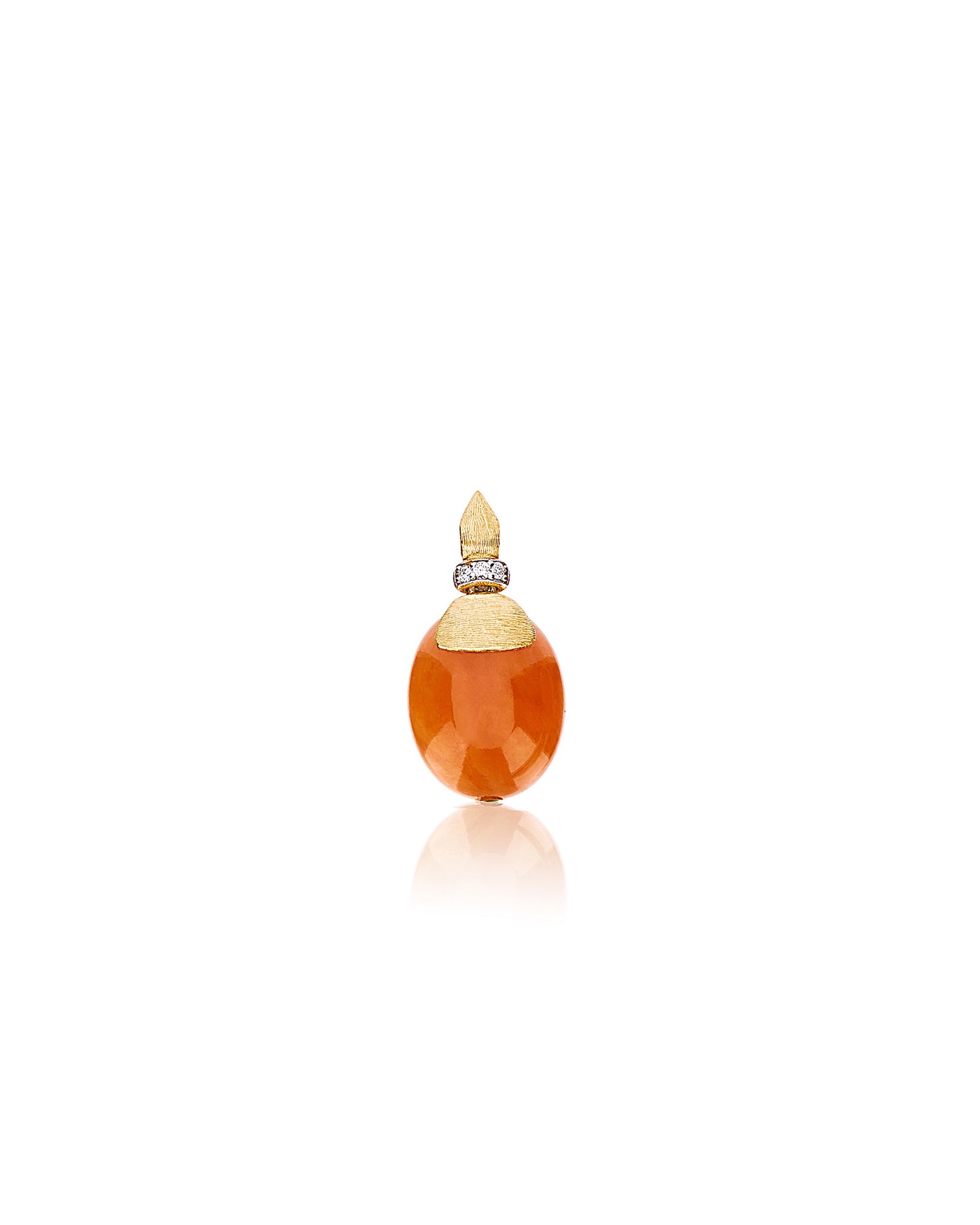 Nanis Pendente "PETRA" in oro, diamanti e avventurina arancione (medio) – Nanis Italian Jewels Prezzo Ridotto