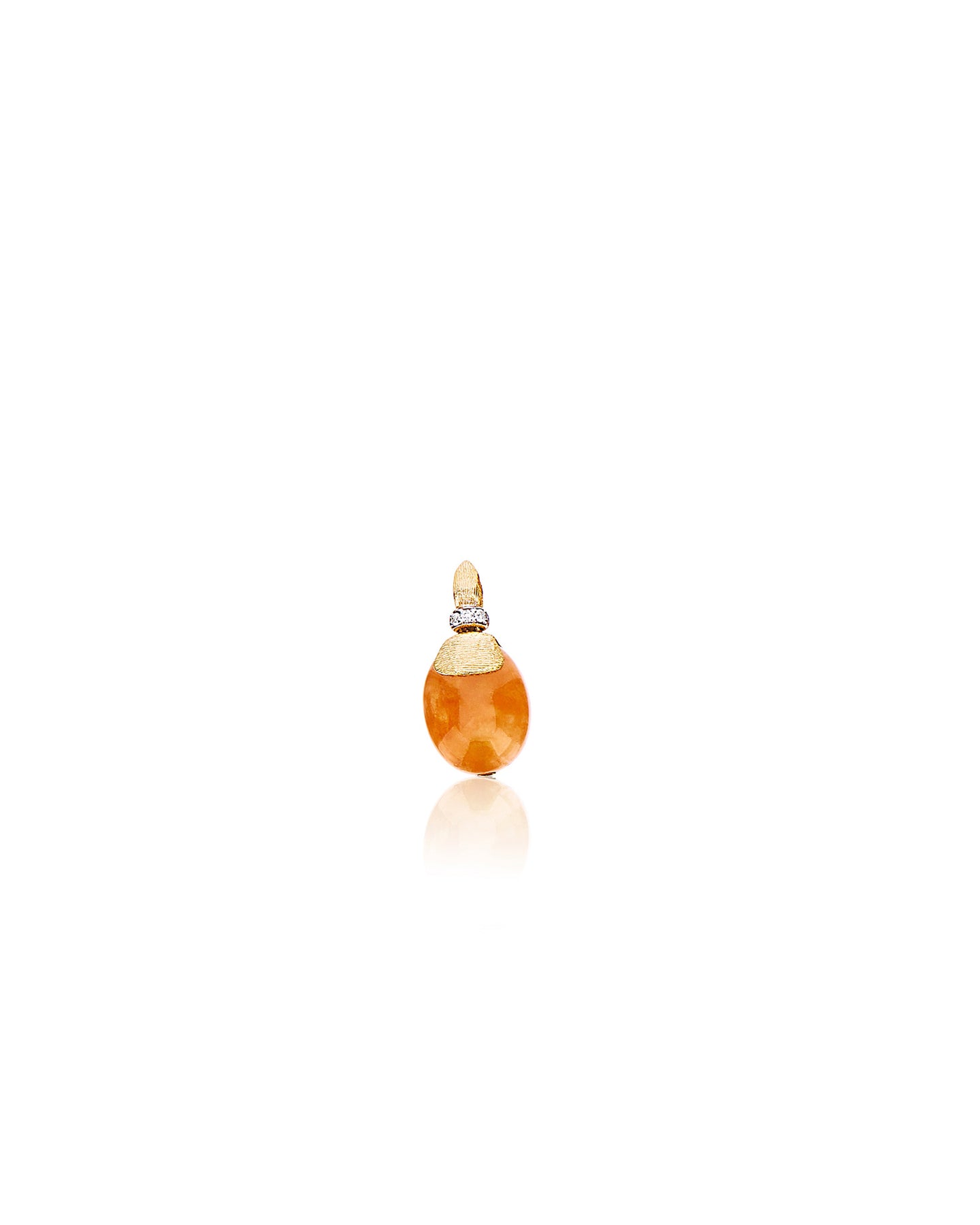 Nanis Pendente "PETRA" in oro, diamanti e avventurina arancione (piccolo) – Nanis Italian Jewels Sottocosto