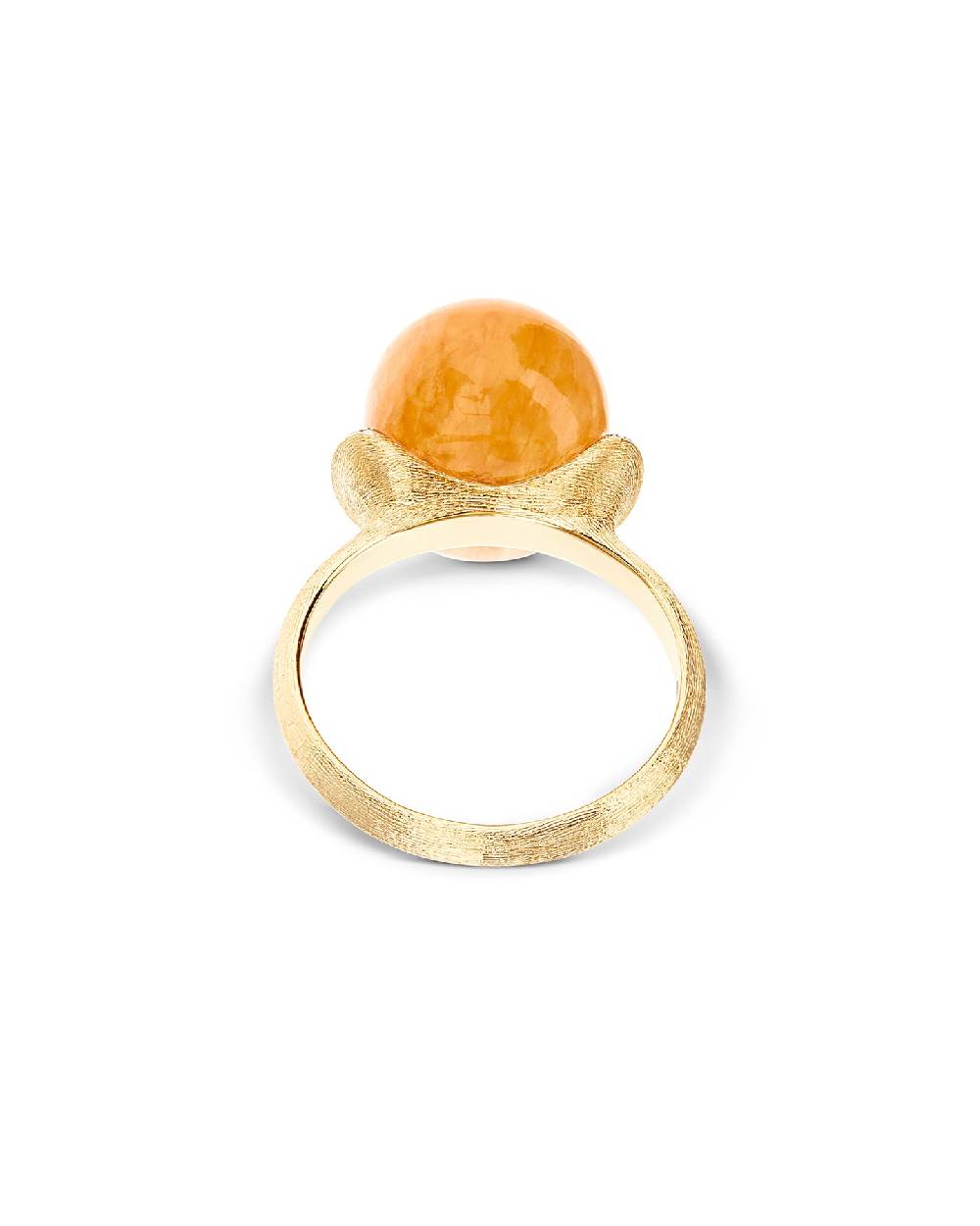 Nanis Anello "PETRA" in oro, diamanti e avventurina arancione (grande) – Nanis Italian Jewels Online