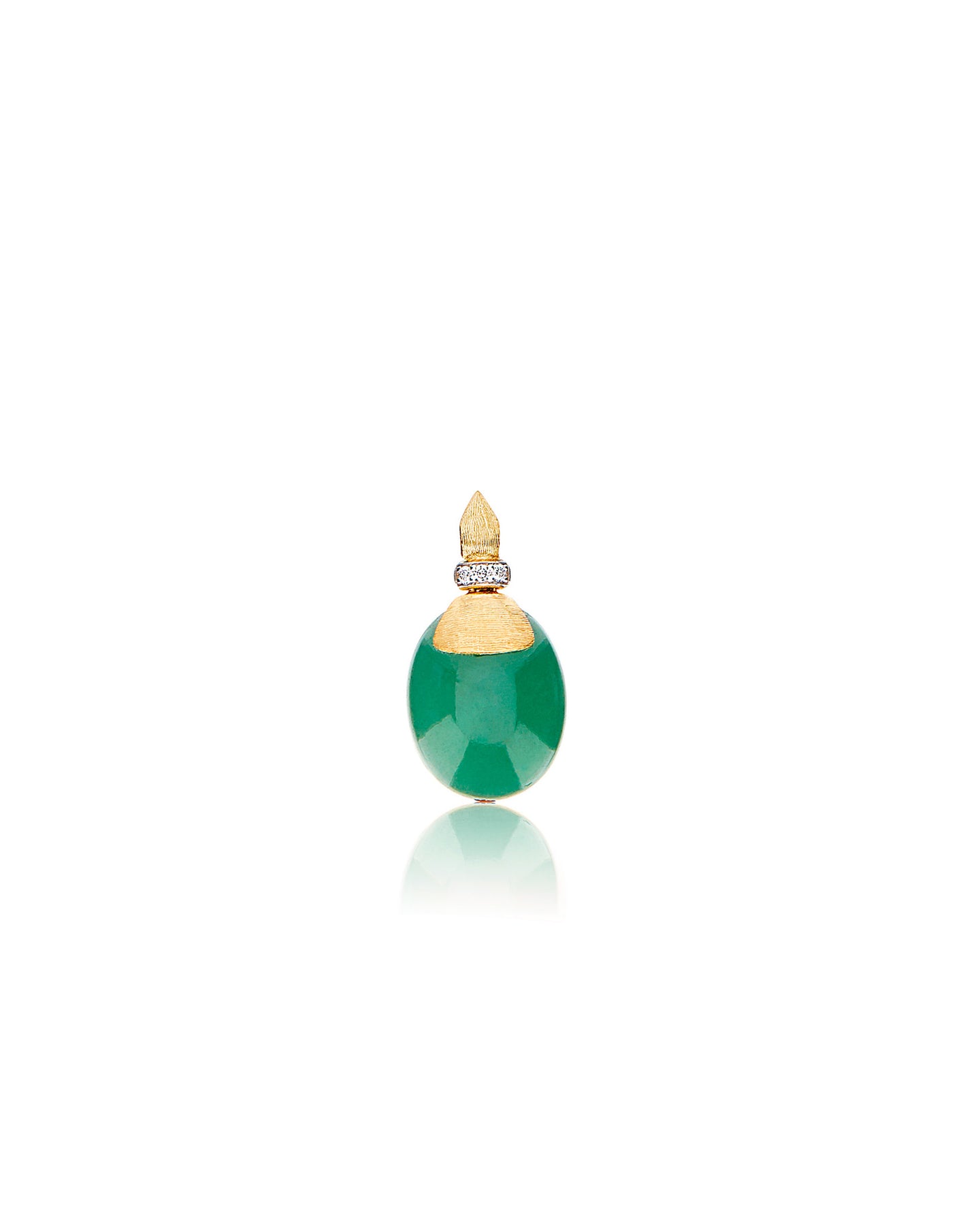 Nanis Pendente "AMAZZONIA" in oro, diamanti e avventurina verde (medio) – Nanis Italian Jewels Vendita Economica