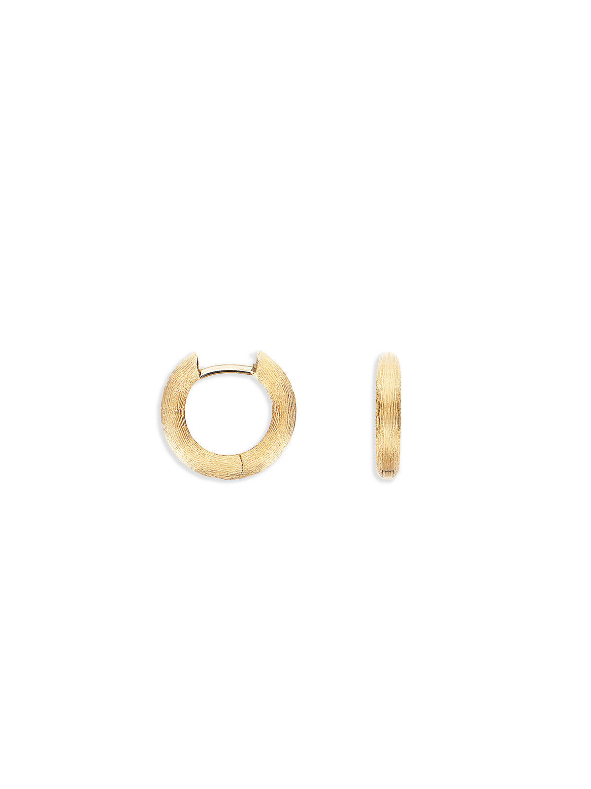 Nanis Orecchini a cerchio piccoli "LIBERA"in oro – Nanis Italian Jewels