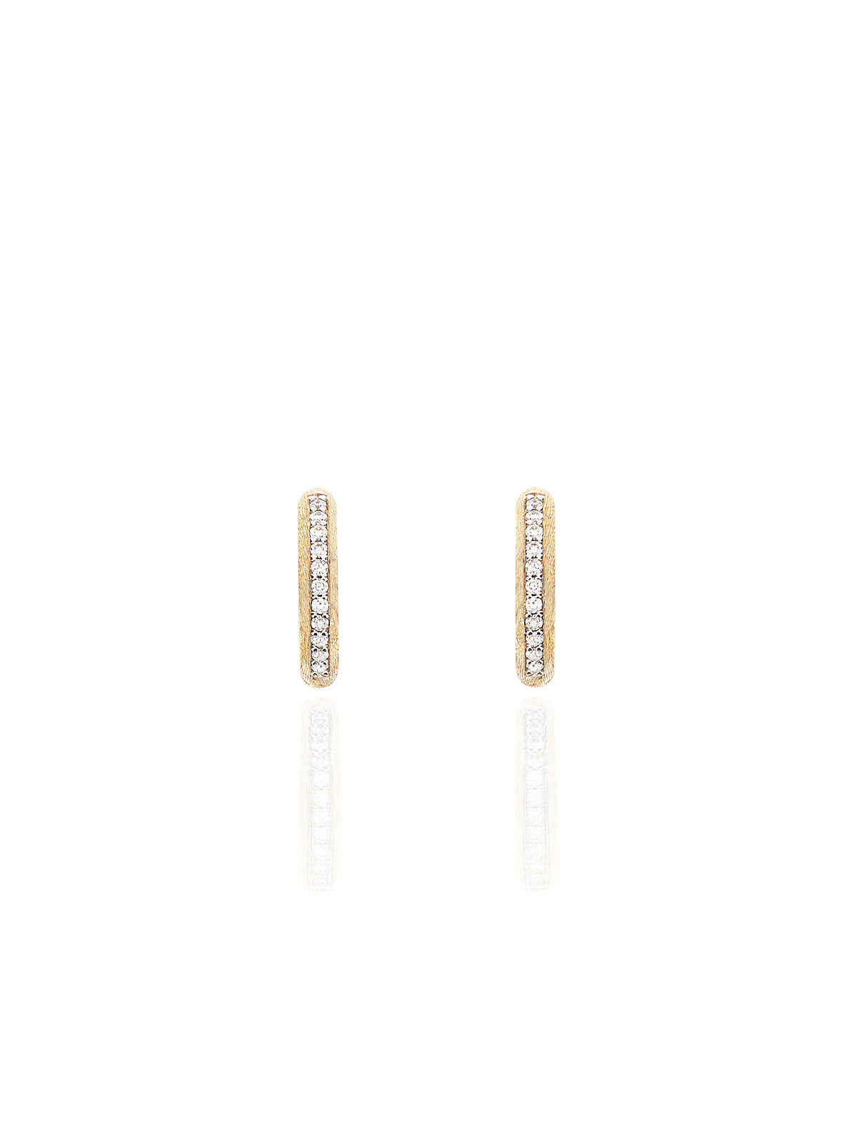Nanis Orecchini a cerchio piccoli "LIBERA" in oro e diamanti – Nanis Italian Jewels In Linea