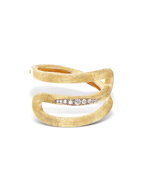 Nanis Anello "LIBERA" a spirale in oro e diamanti – Nanis Italian Jewels