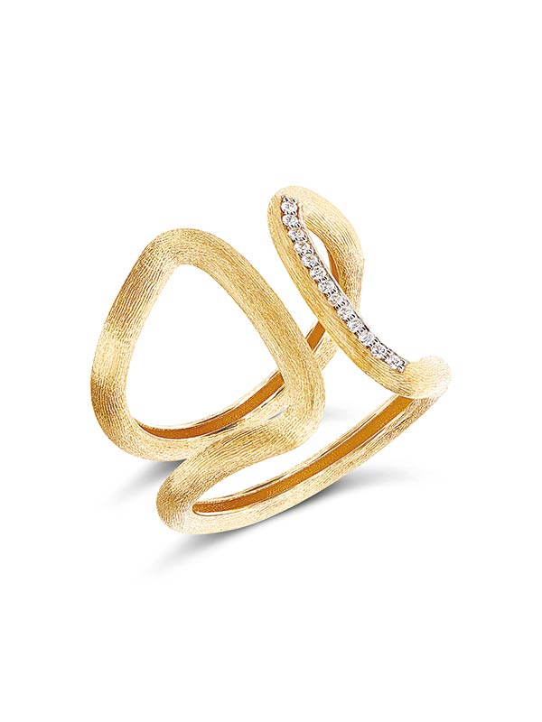 Nanis Anello "LIBERA" a fascia in oro e diamanti – Nanis Italian Jewels Promozione