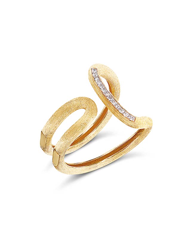 Nanis Anello "LIBERA" contemporaneo in oro e diamanti – Nanis Italian Jewels Spedizione Gratuita
