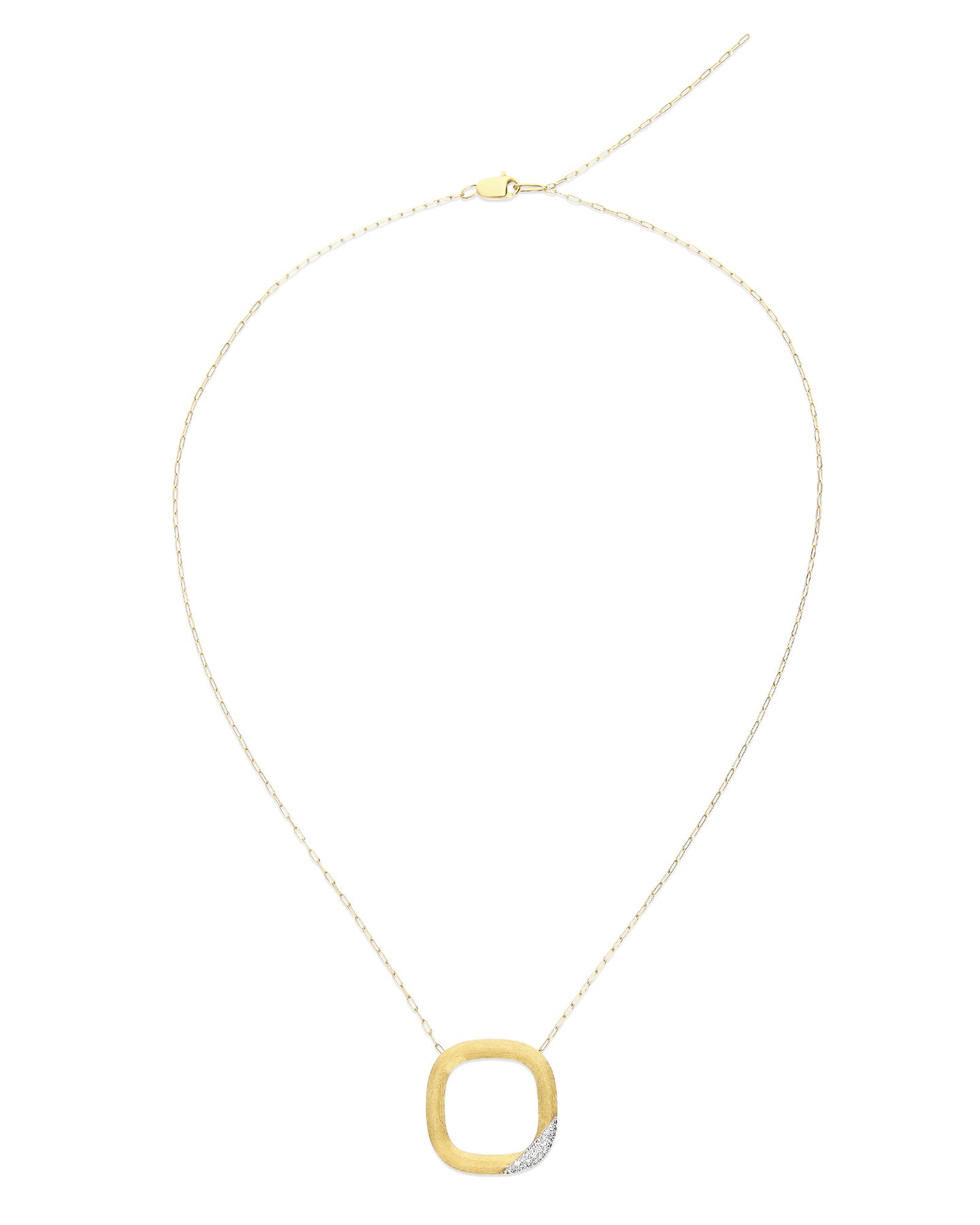 Nanis Collana "LIBERA" con ciondolo squadrato in oro e diamanti (grande) – Nanis Italian Jewels Pezzi Unici