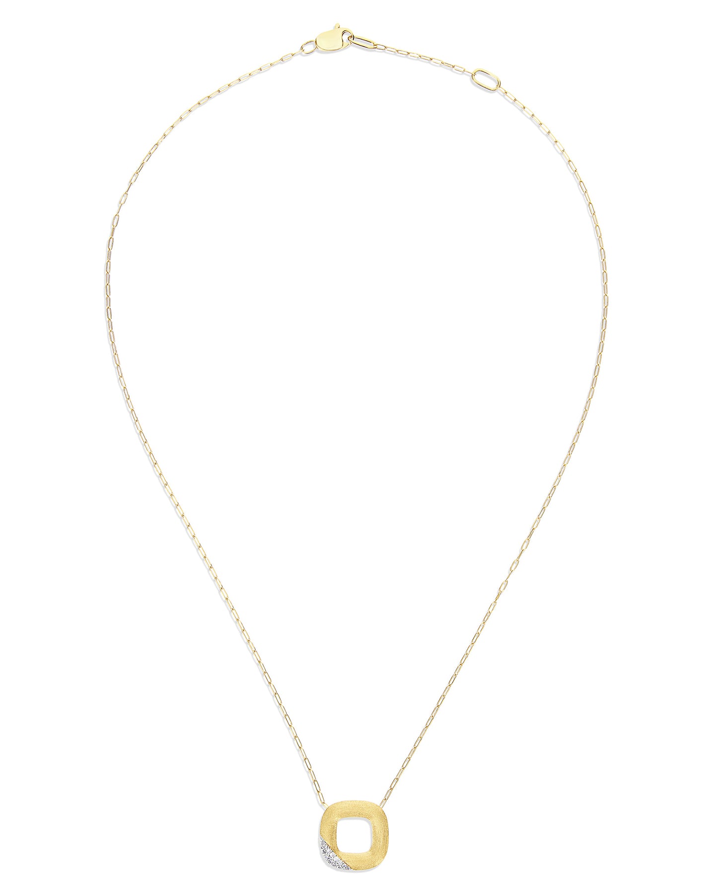 Nanis Collana "LIBERA" con ciondolo squadrato in oro e diamanti (piccolo) – Nanis Italian Jewels Soddisfazione Garantita