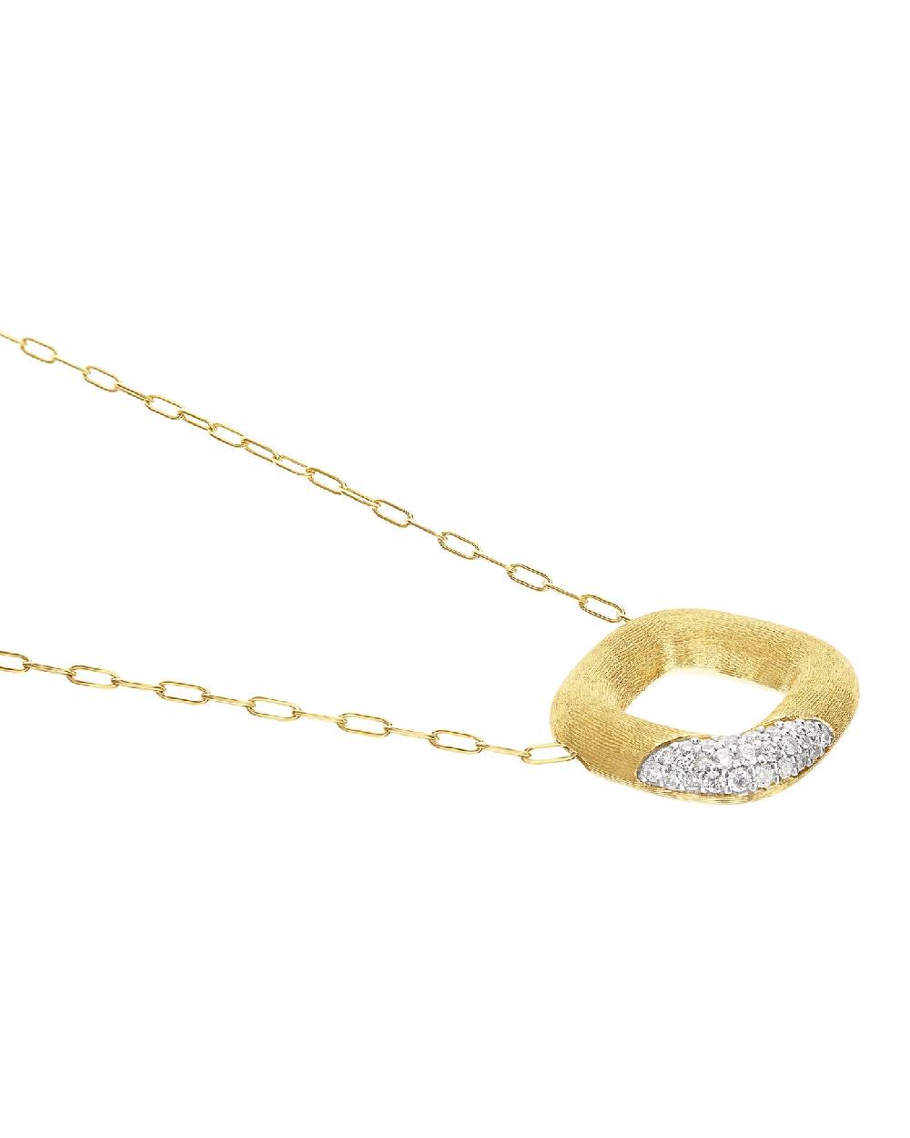 Nanis Collana "LIBERA" con ciondolo squadrato in oro e diamanti (piccolo) – Nanis Italian Jewels Soddisfazione Garantita