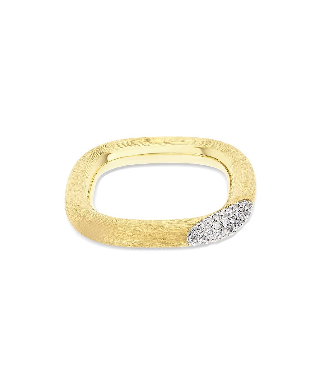 Nanis Anello "LIBERA" squadrato in oro e diamanti (grande) – Nanis Italian Jewels Acquista Ora
