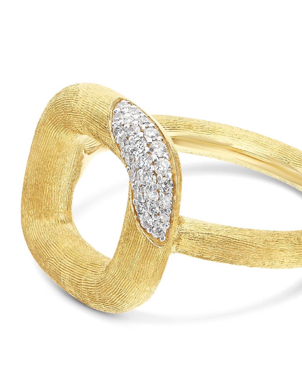Nanis Anello "LIBERA" squadrato in oro e diamanti (piccolo) – Nanis Italian Jewels Consegna Veloce