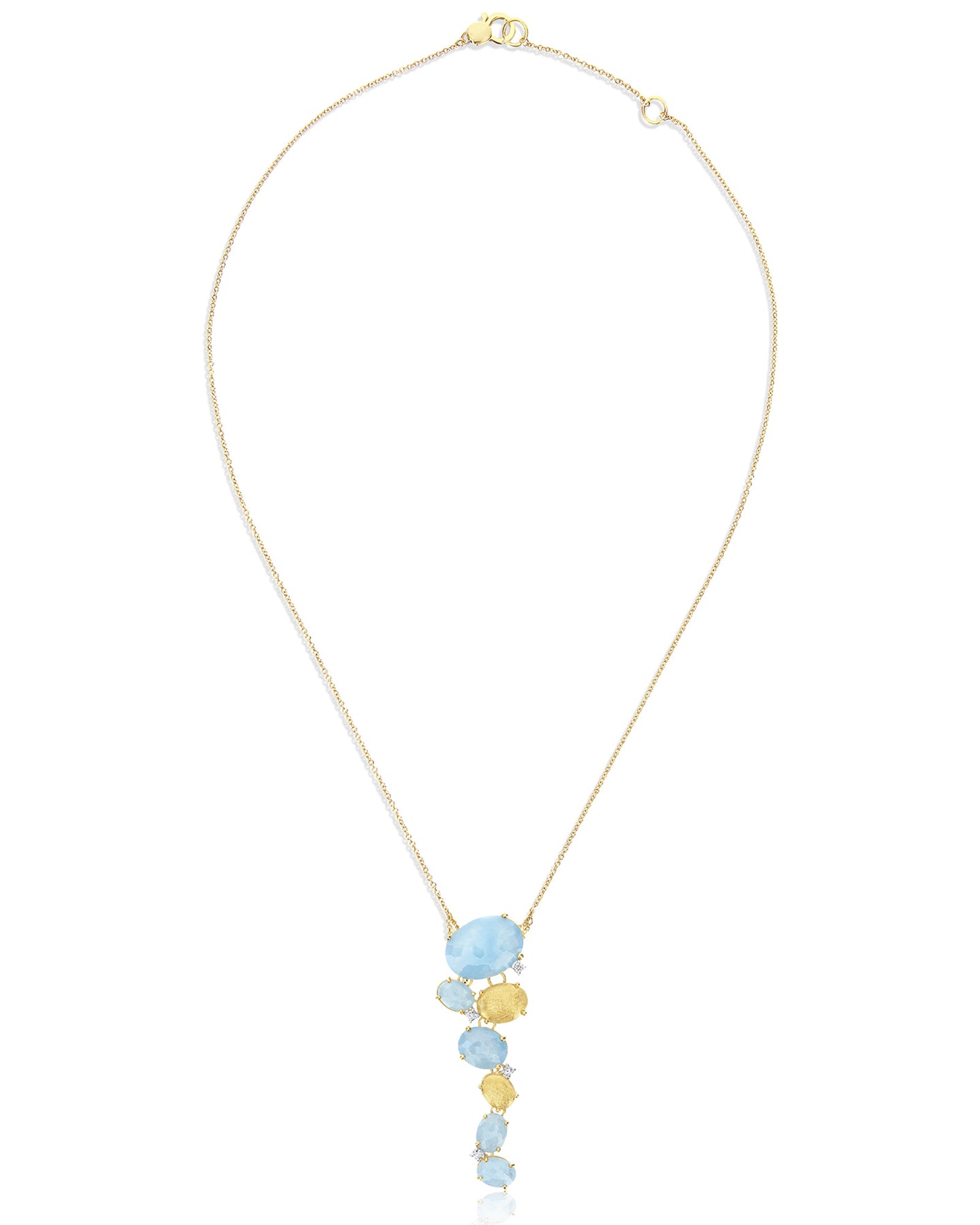 Nanis Collana "IPANEMA"con boules in oro, acquamarina e dettagli in diamanti – Nanis Italian Jewels Offerte speciali