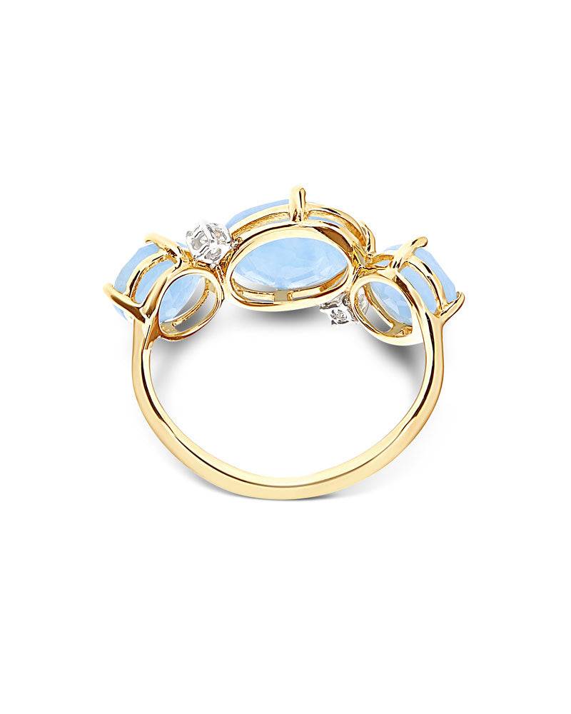 Nanis Anello "IPANEMA" in oro, acquamarina e dettagli di diamanti – Nanis Italian Jewels I Più Venduti