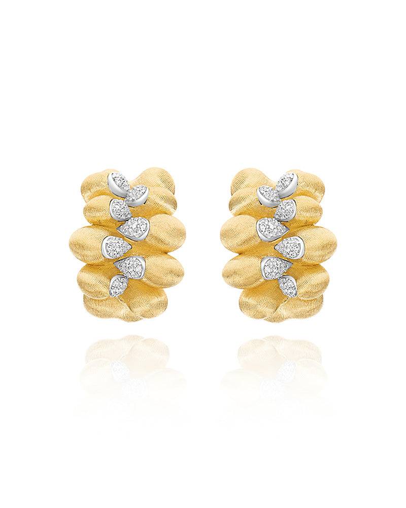 Nanis Orecchini iconici "TRASFORMISTA" in oro e diamanti – Nanis Italian Jewels