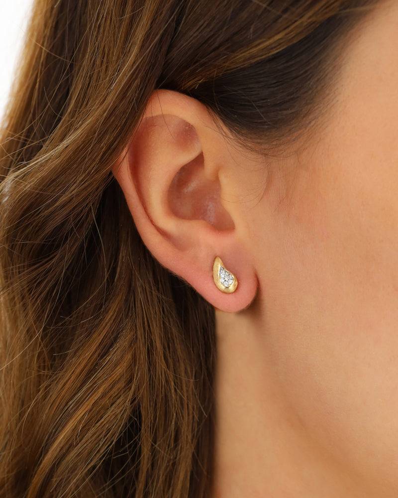 Nanis Orecchini a lobo "TRASFORMISTA" con elemento a goccia in oro e diamant – Nanis Italian Jewels Negozi Online